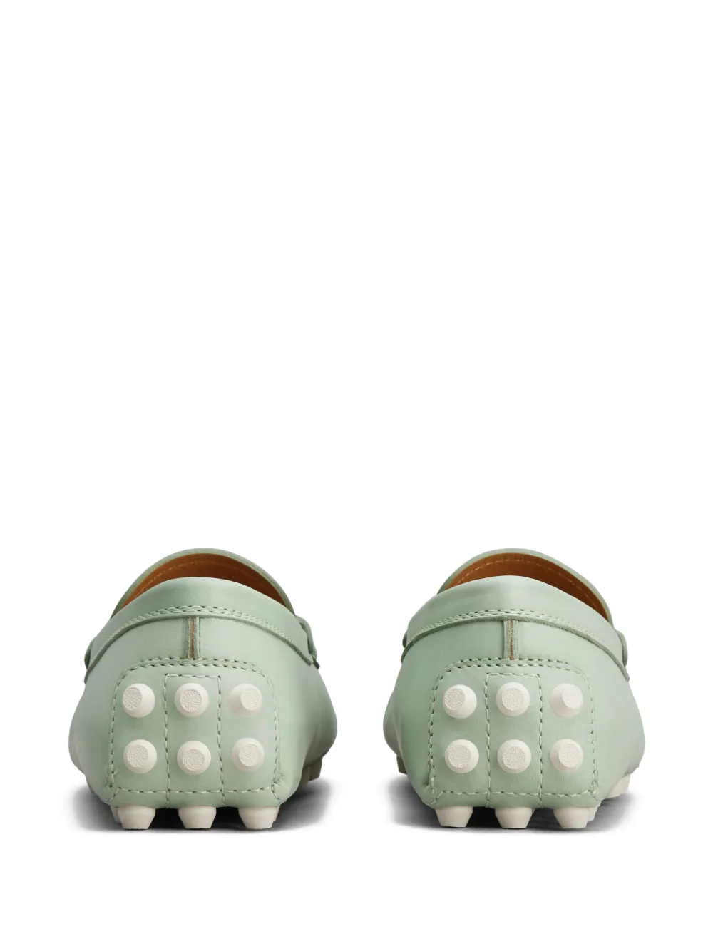 Tod's Leren loafers met bewerkte details Groen