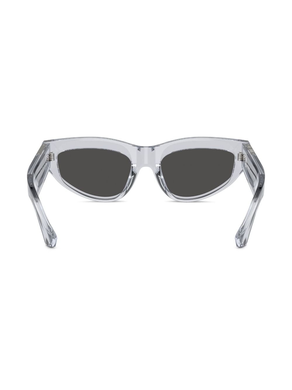 Shop Burberry Eyewear Transparent Cat-eye Sunglasses In Grey
