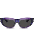 Burberry Eyewear checkered cat-eye sunglasses - Purple