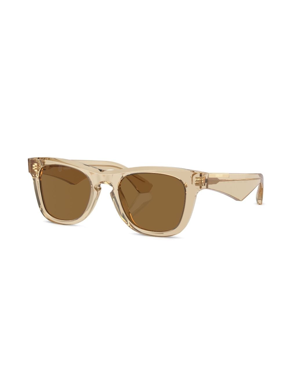 Shop Burberry Eyewear Transparent-design Square-frame Sunglasses In Neutrals