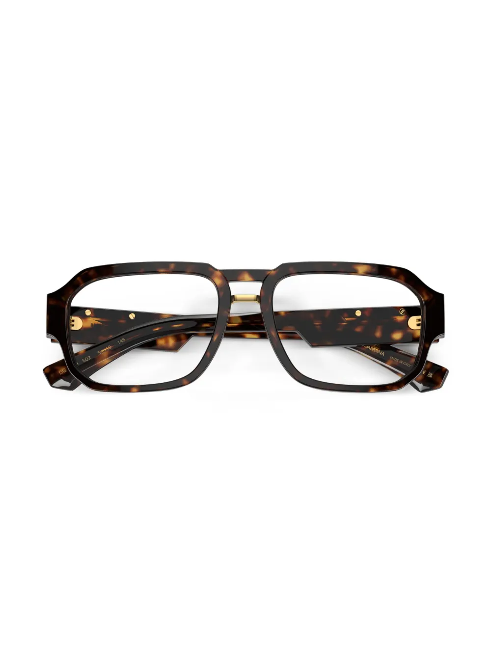 Dolce & Gabbana Eyewear DG3389 bril met piloten montuur Bruin