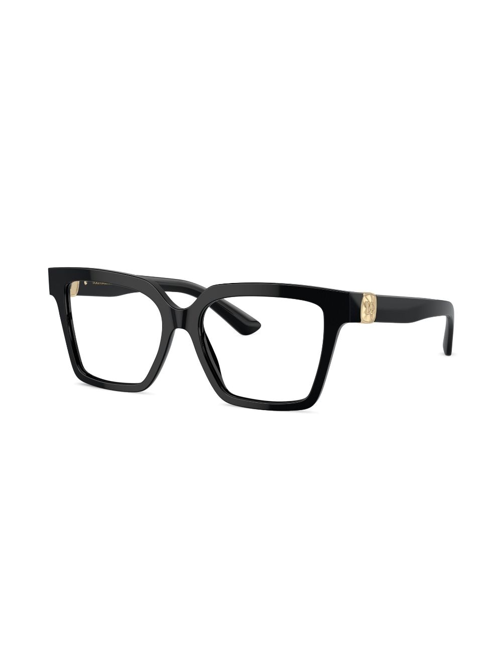 Dolce & Gabbana Eyewear logo-plaque square-frame Glasses - Farfetch