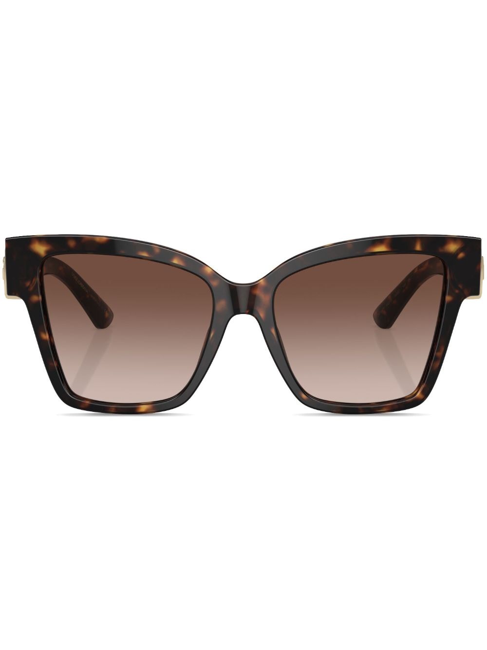 Dolce & Gabbana Eyewear Occhiali da sole squadrati Precious - Marrone