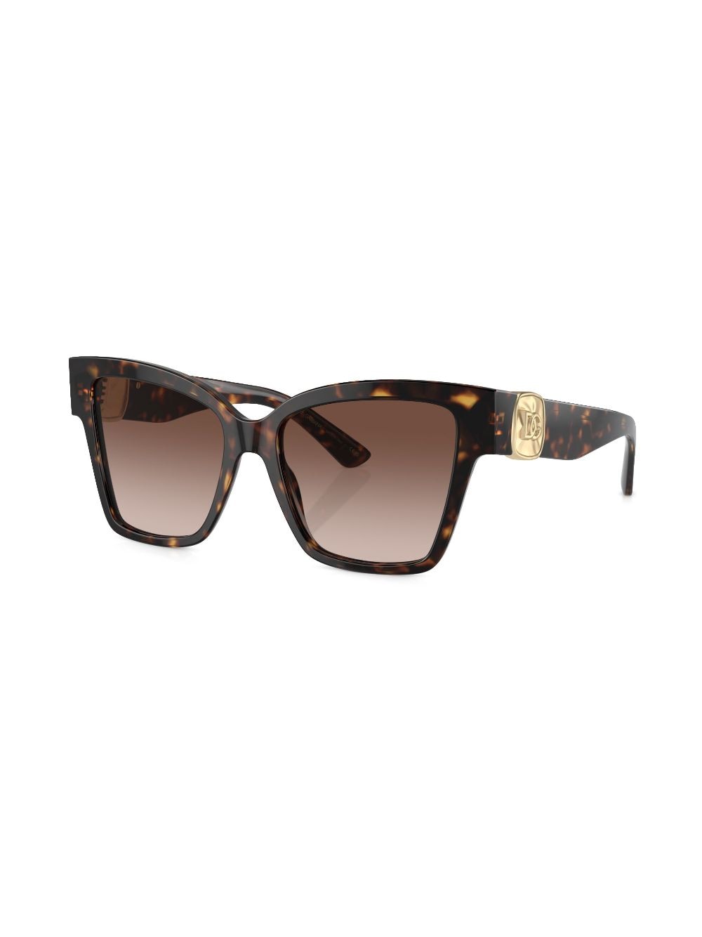 Shop Dolce & Gabbana Precious Square-frame Sunglasses In Brown