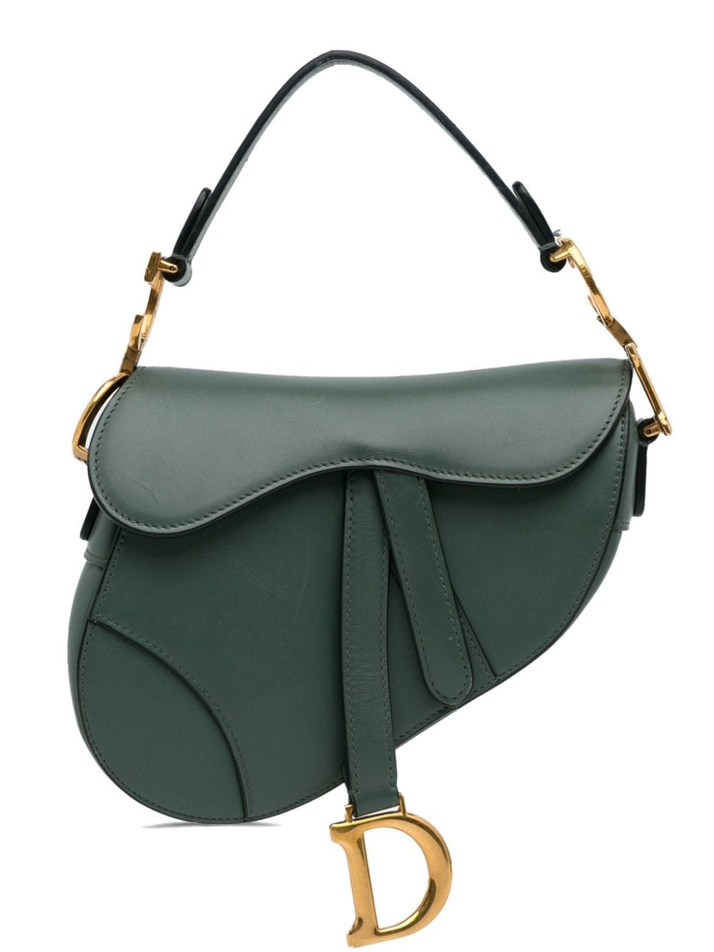 Christian Dior Pre-Owned 2000-2023 Pre-Owned Dior Leather Saddle Bag satchel - Verde