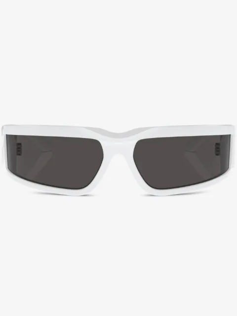 Dolce & Gabbana Eyewear 로고 장식 랩어라운드 선글라스