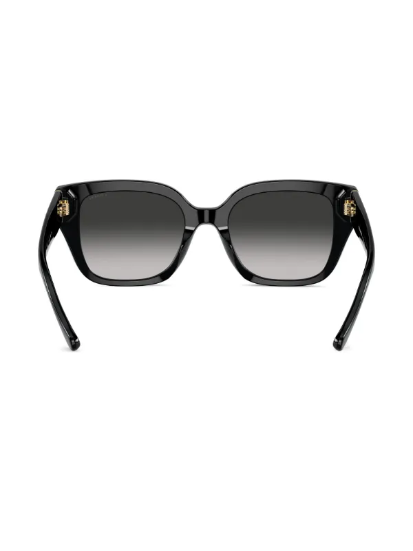 Coach Charms oversize-frame Sunglasses | Black | FARFETCH display picture 1