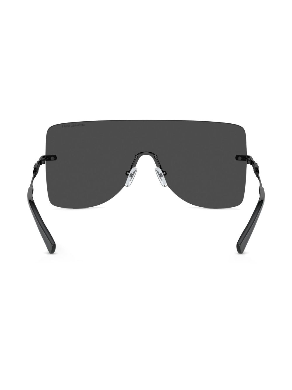 Shop Michael Kors London Shield-frame Sunglasses In Black