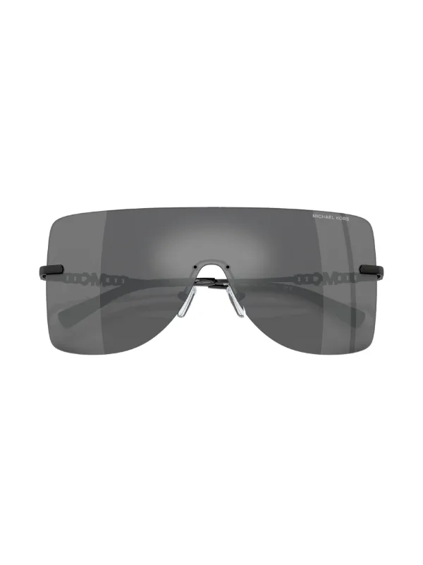 Michael Kors London shield frame Sunglasses Black FARFETCH CA