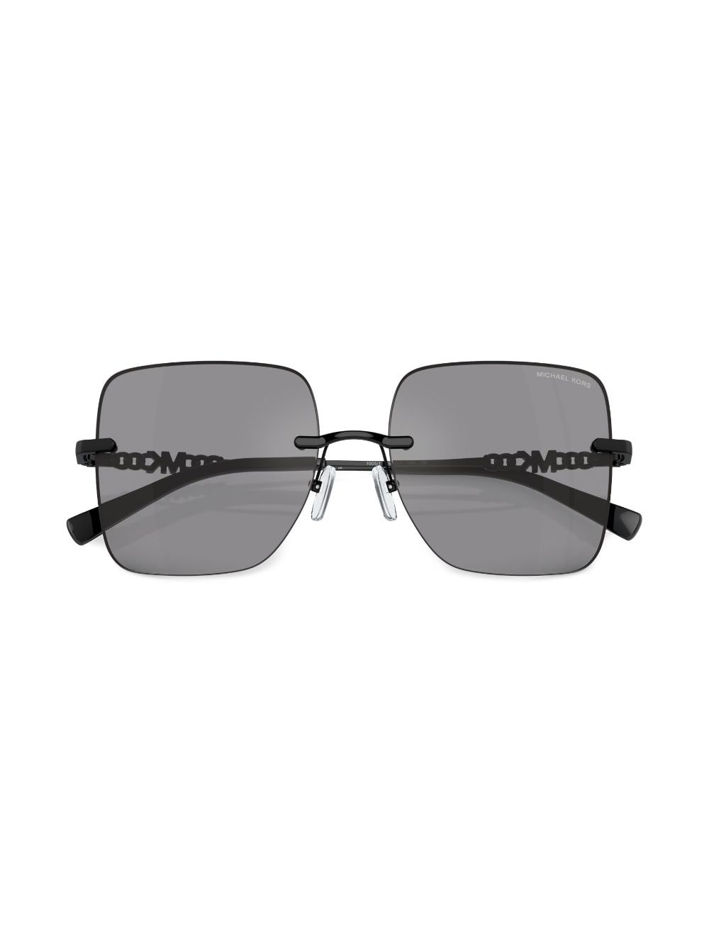 Shop Michael Kors Quèbec Rimless Sunglasses In Black
