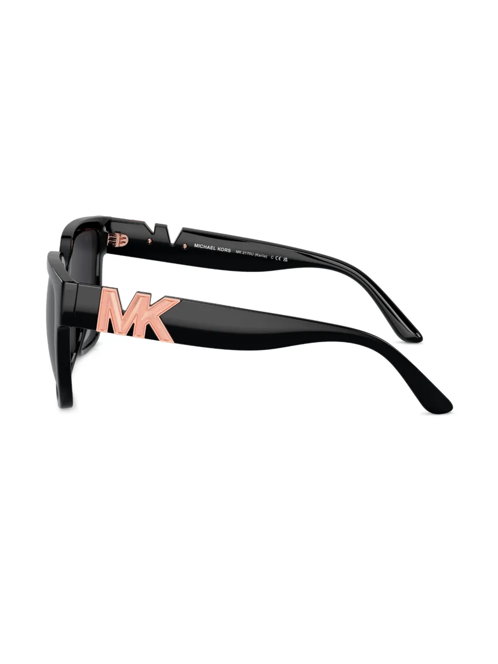 Shop Michael Kors Karlie Square-frame Sunglasses In Black