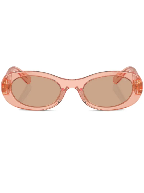 小物 miumiu oval sunglasses made in italy Miu Miu MU A02S Oval Sunglasses | EyeOns.com