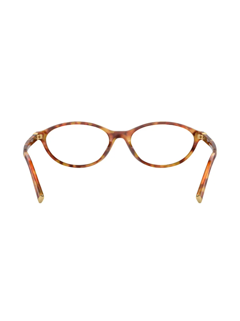 Miu Miu Tortoiseshell Oval-frame Glasses In Brown