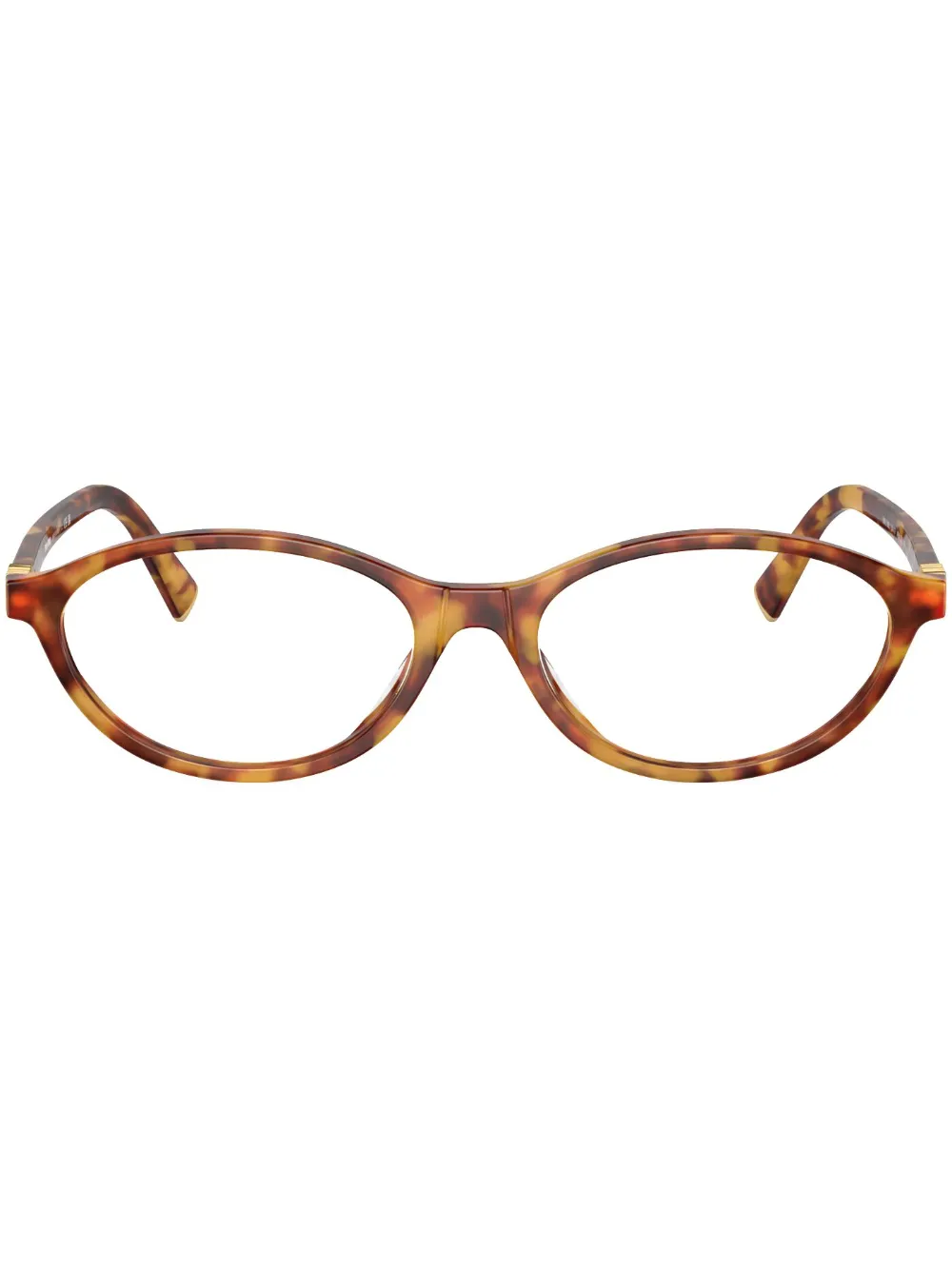 Miu Miu Eyewear tortoiseshell oval-frame glasses | Brown | Image 1