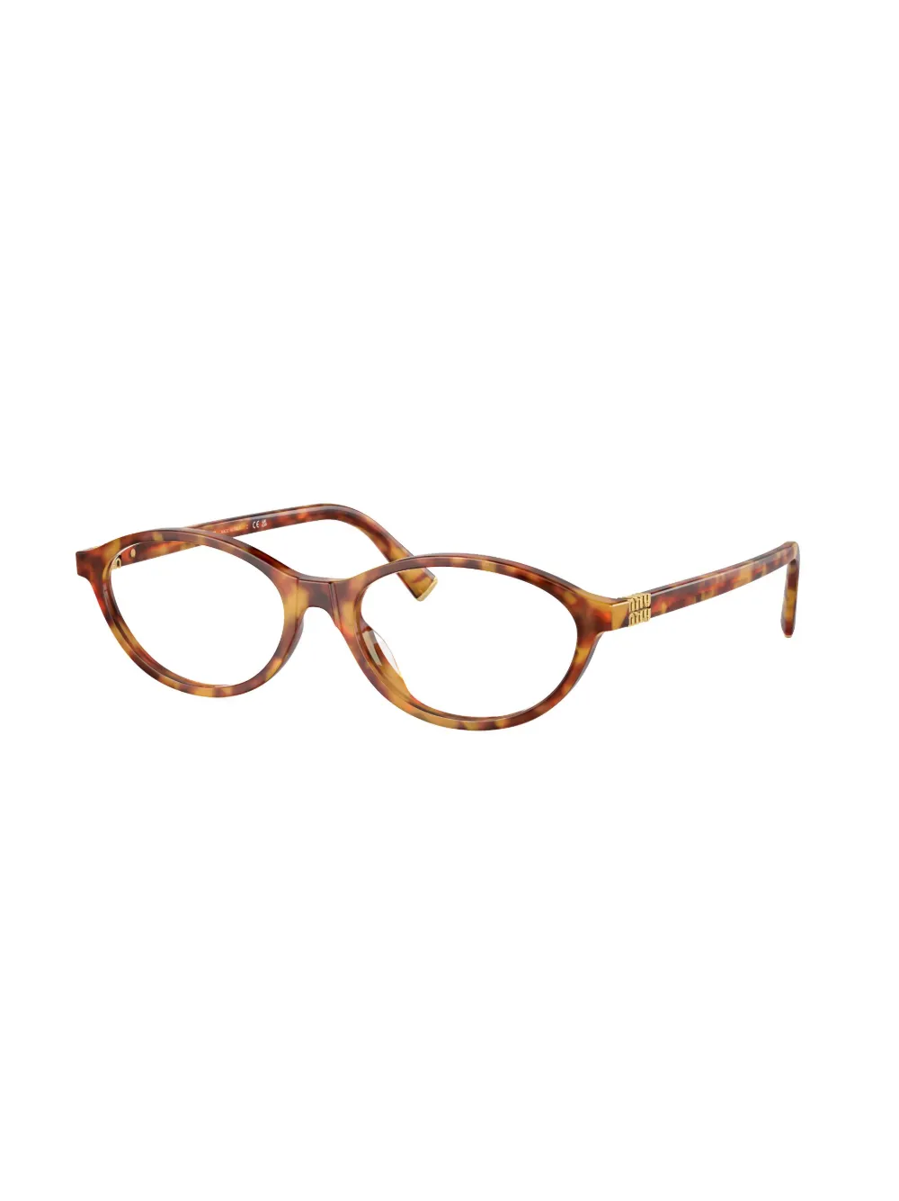 Miu Miu Eyewear Bril met ovaal montuur - Bruin