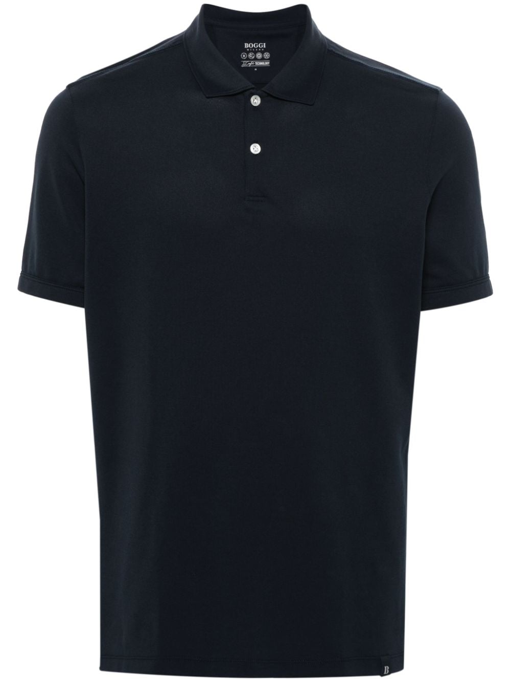 logo-tag polo shirt