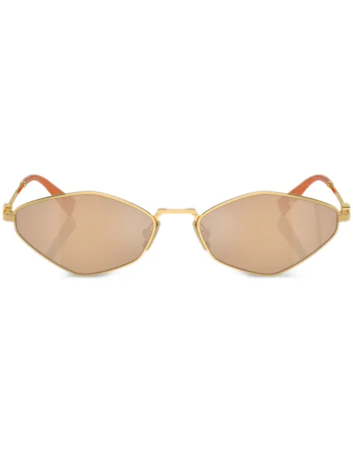 Lunettes de soleil à monture géométrique - Miu Miu Eyewear - Modalova