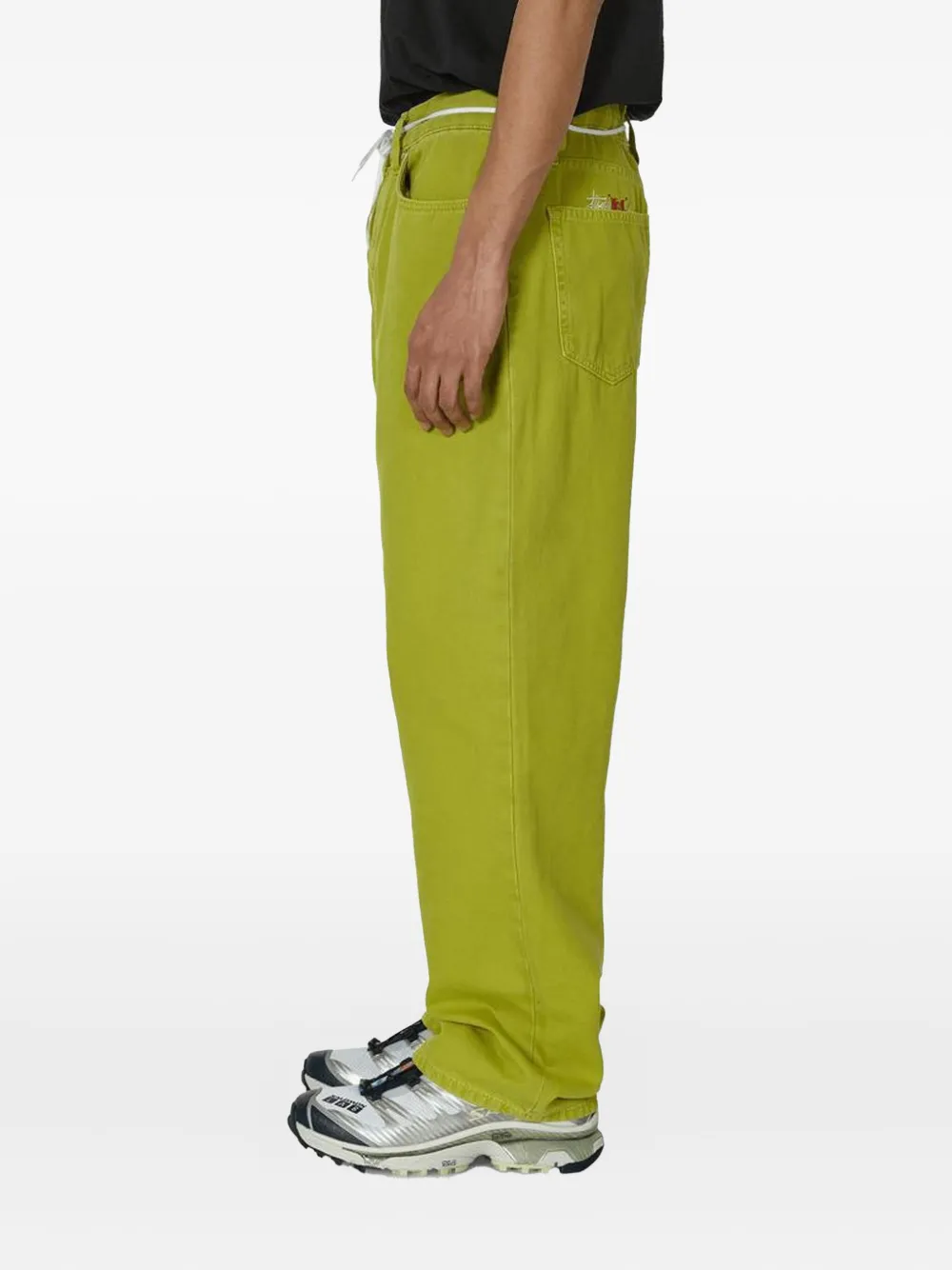 Stüssy Big OL washed canvas jeans Groen
