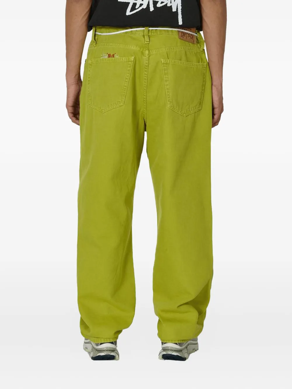 Stüssy Big OL washed canvas jeans Groen