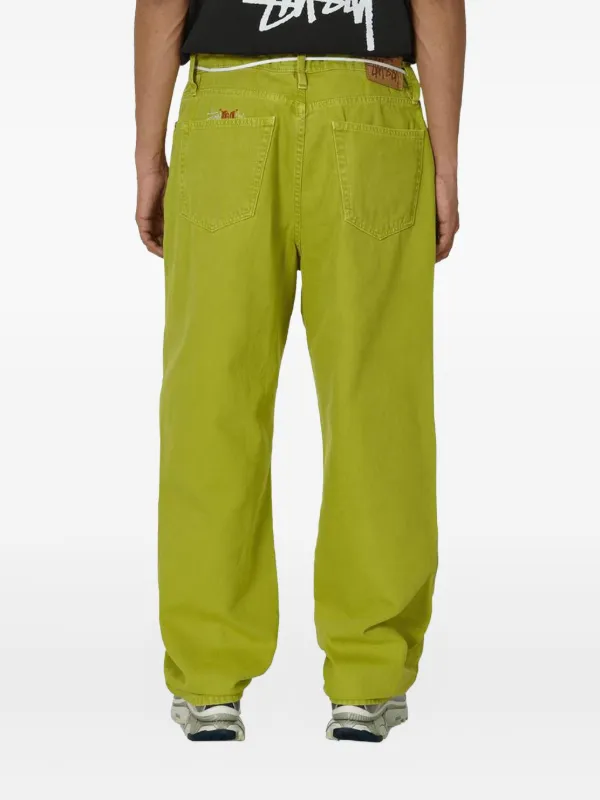Stüssy Big OL Washed Canvas Jeans | Green | FARFETCH
