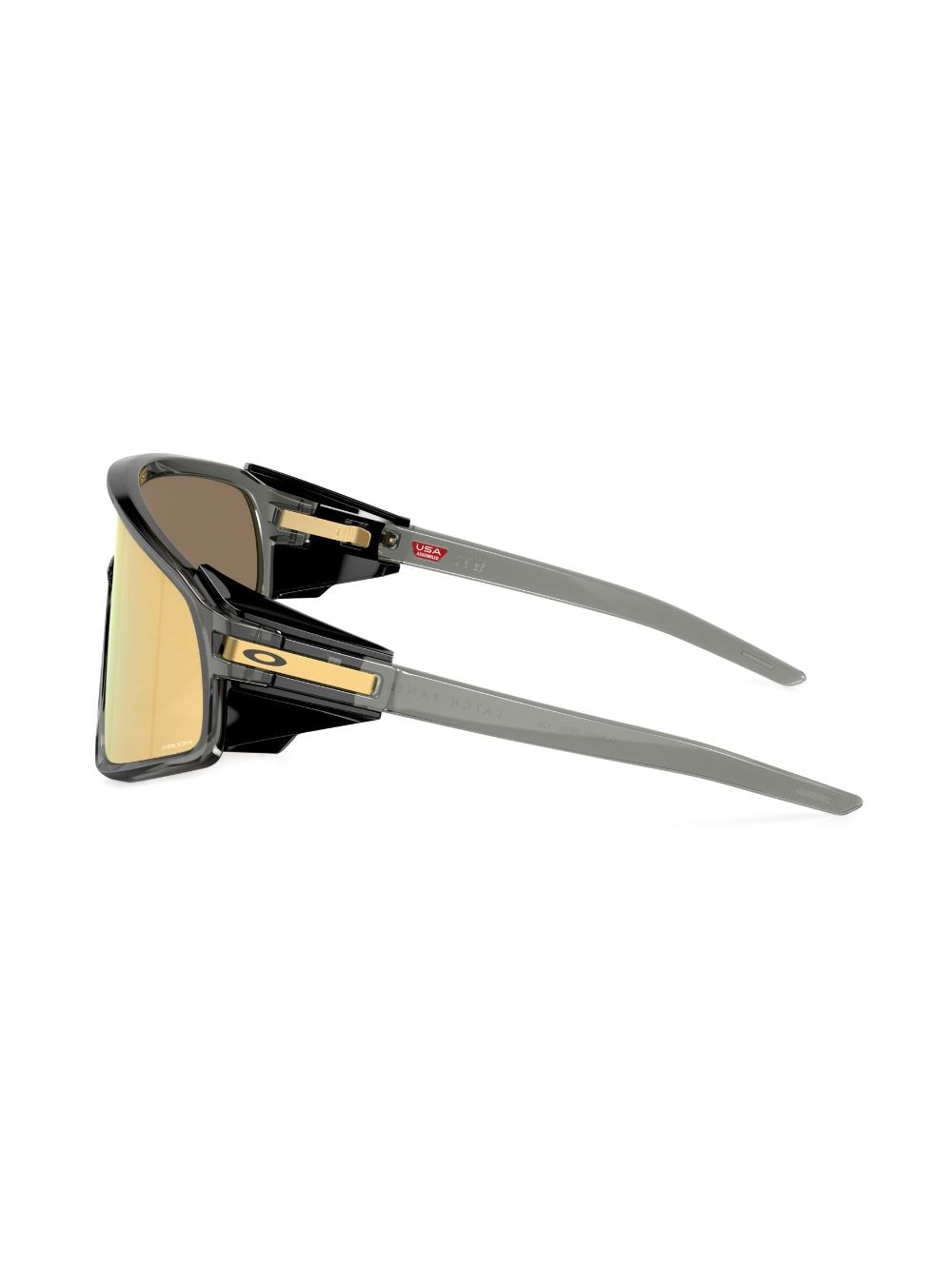 Shop Oakley Latch™ Mask-frame Sunglasses In Grey