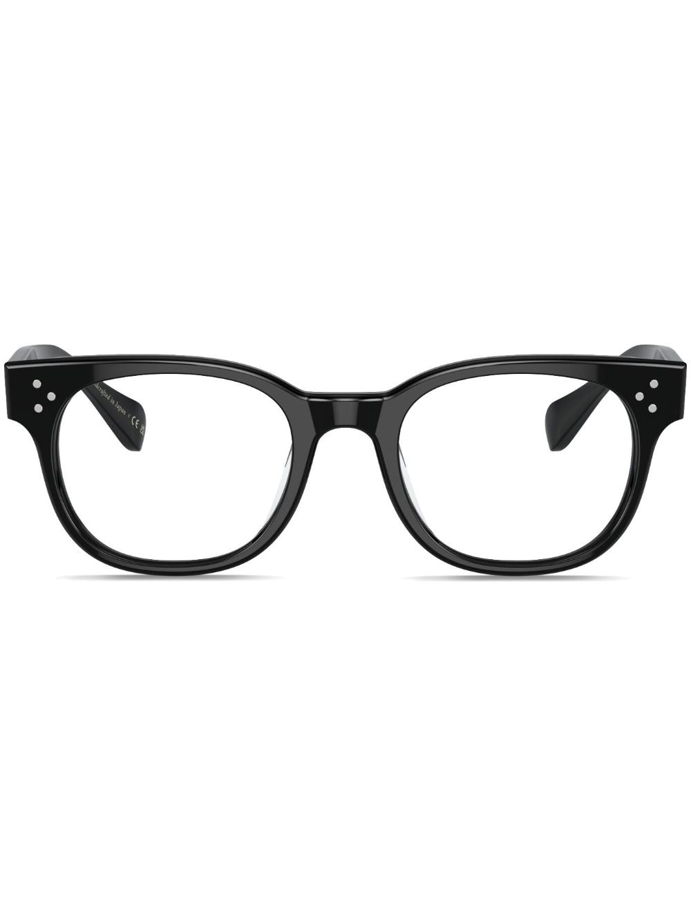 Oliver Peoples Afton Square-frame Glasses In Black