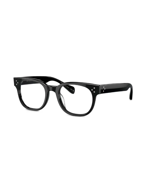 Oliver Peoples Afton square-frame Glasses | Black | FARFETCH JO