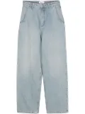Bally logo-patch straight jeans - Blue
