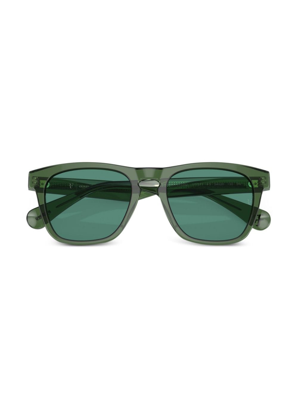 Shop Oliver Peoples R-3 Wayfarer-frame Sunglasses In Green