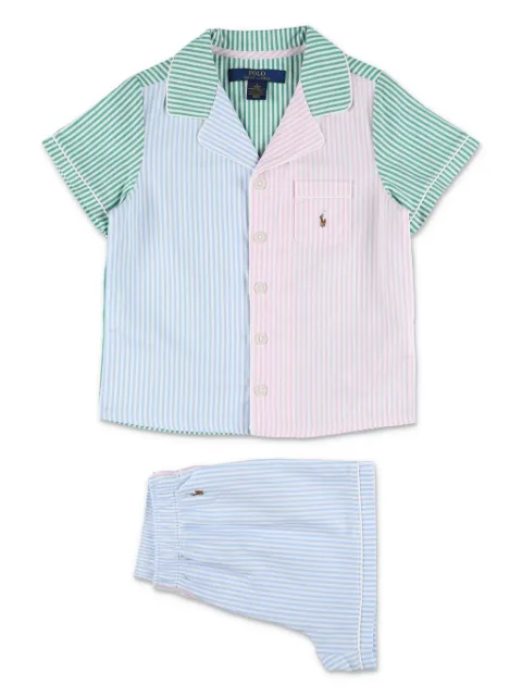 POLO RALPH LAUREN KIDS طقم بيجامة قطن مخطط