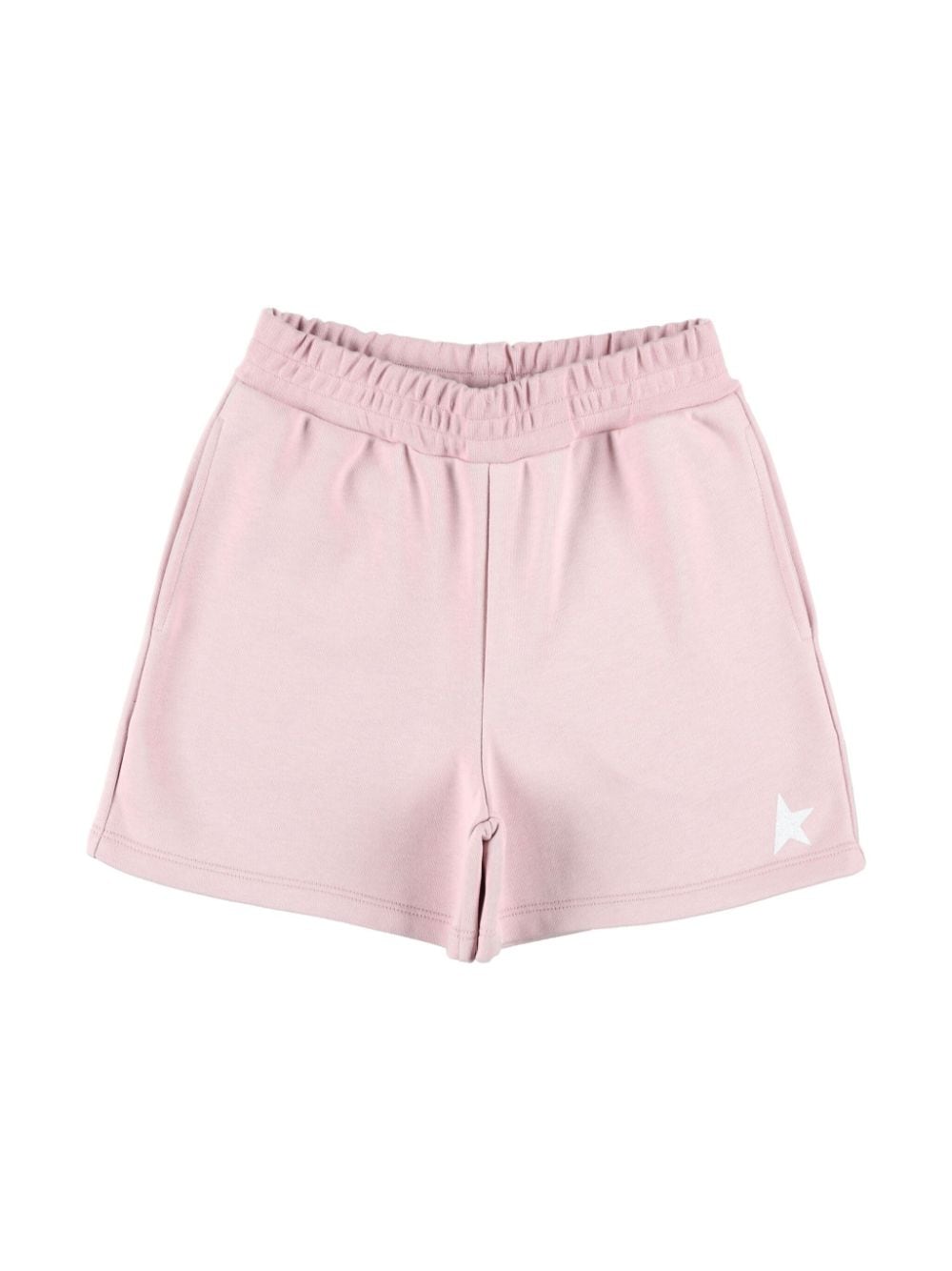 Golden Goose Kids' Star-print Elasticated-waist Shorts In Pink