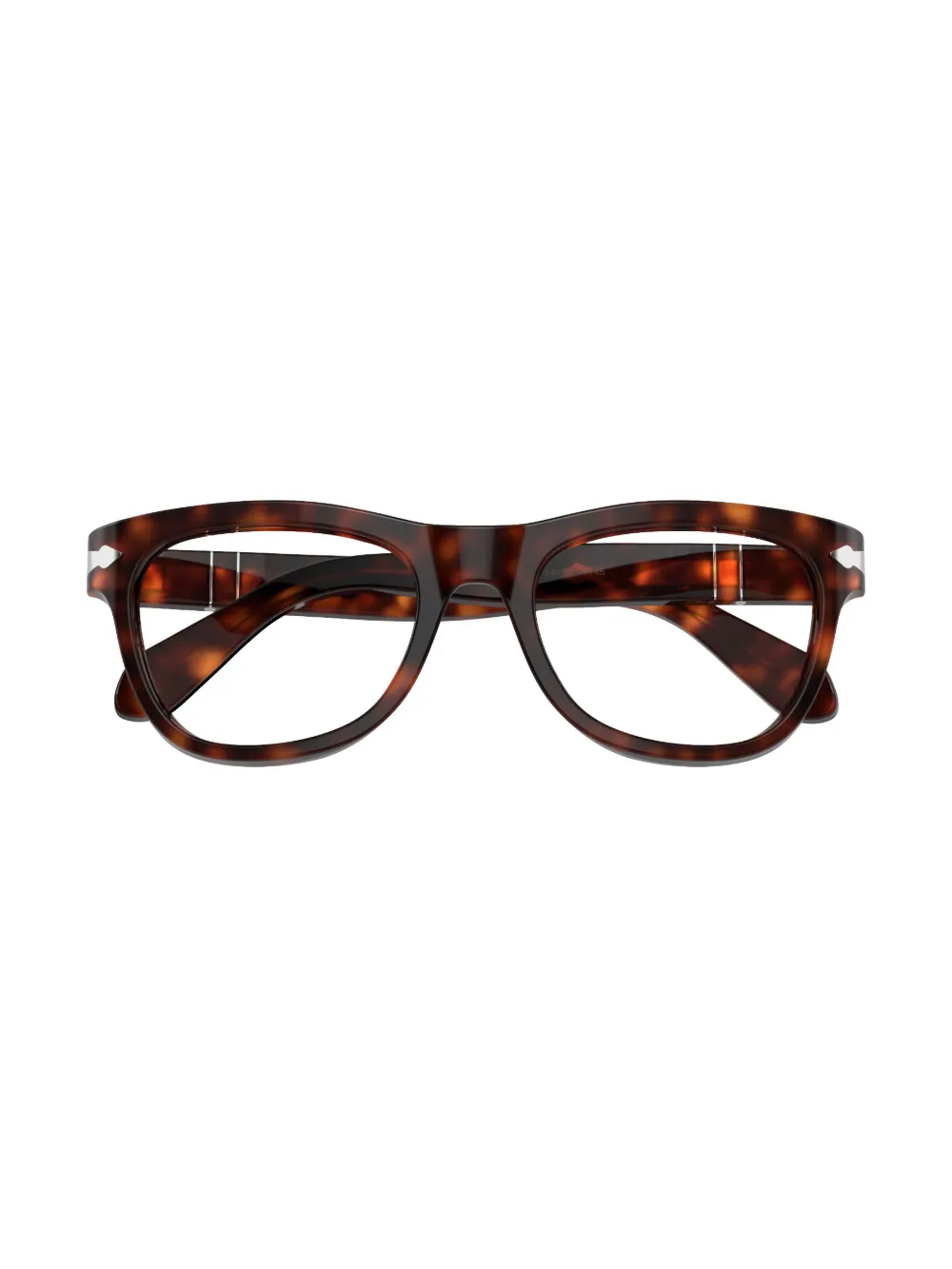 Persol Bril met vierkant montuur Bruin