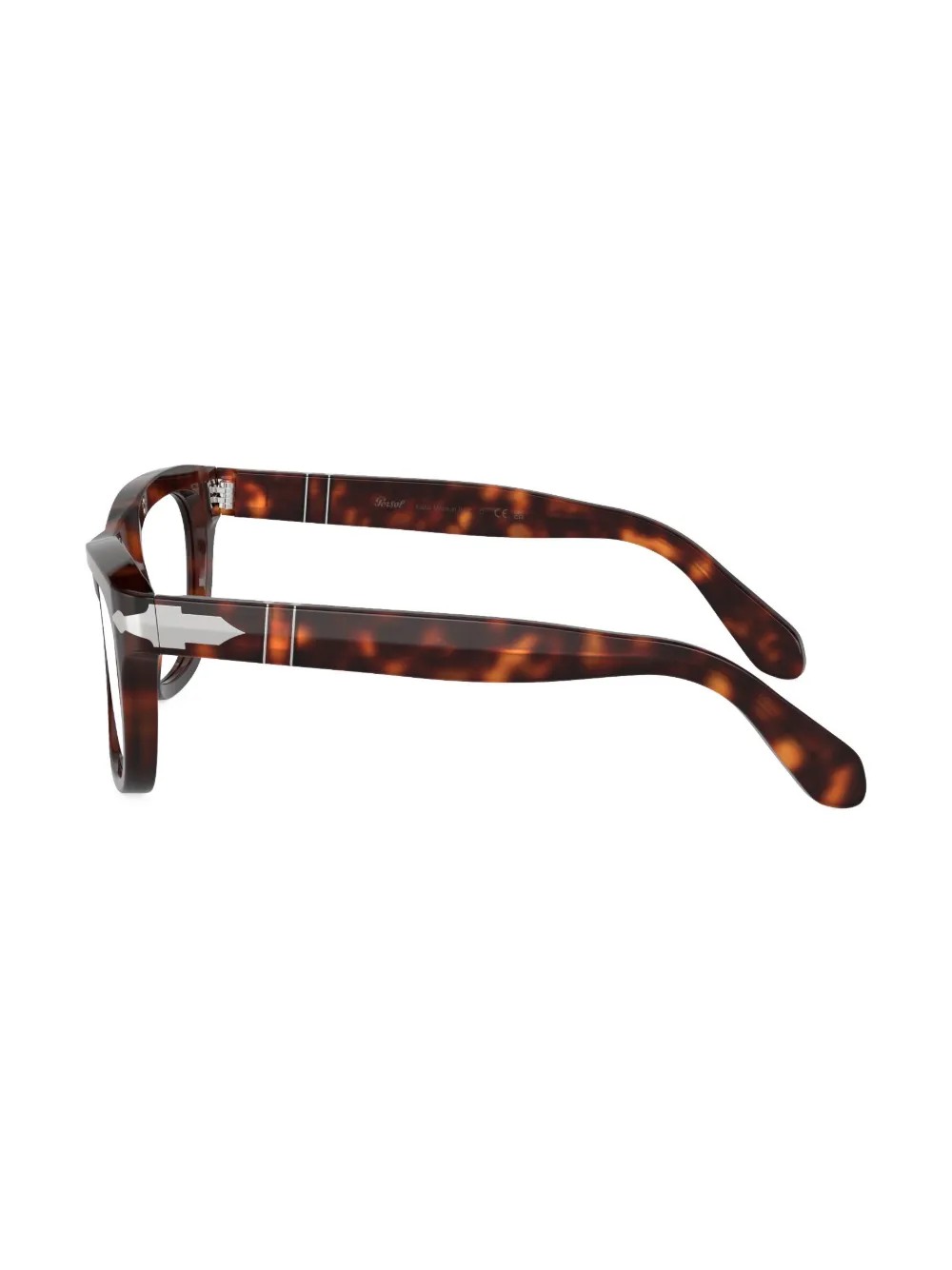 Persol Bril met vierkant montuur Bruin