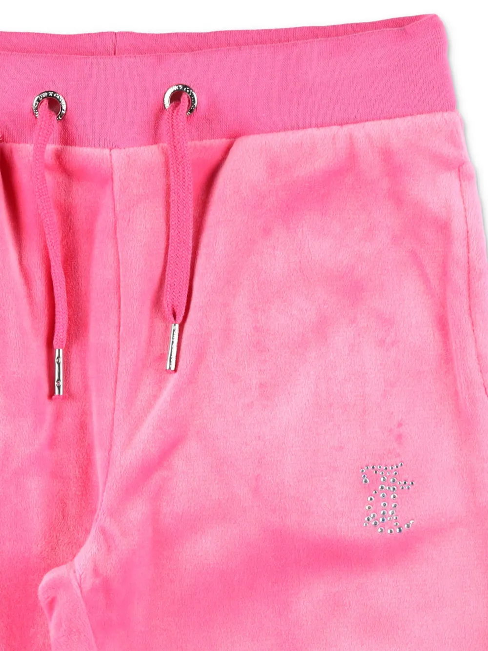 Juicy Couture Kids Fluwelen trainingsbroek Roze