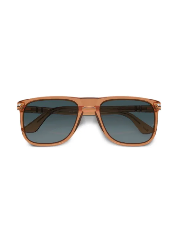 Persol スクエアフレーム サングラス | ブラウン | FARFETCH JP