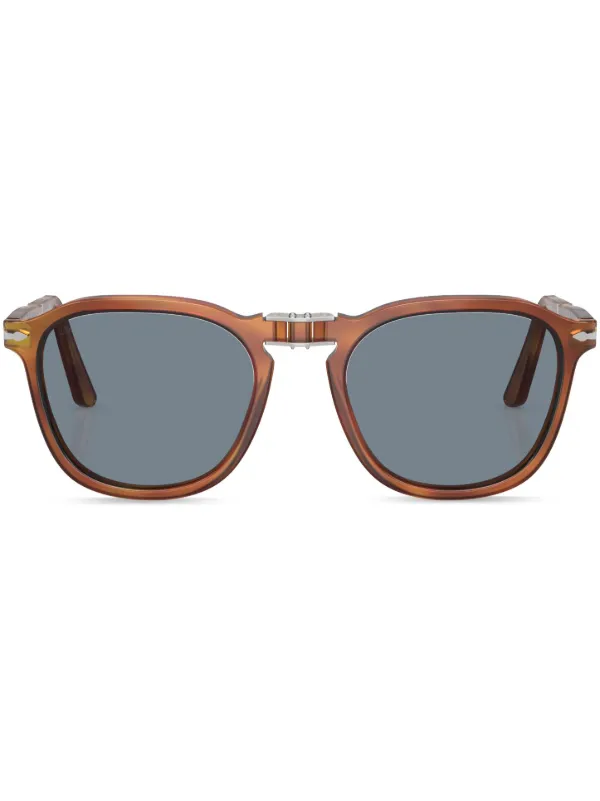 Persol スクエアフレーム サングラス | ブラウン | FARFETCH JP