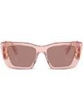 Prada Eyewear Prada PR 08YS oversize frame sunglasses - Pink