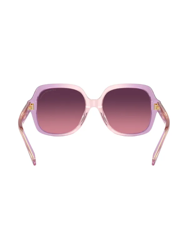 Coach ombré-effect oversize-frame Sunglasses | Purple | FARFETCH