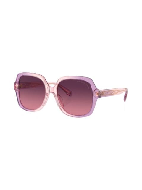 ombré-effect oversize-frame sunglasses