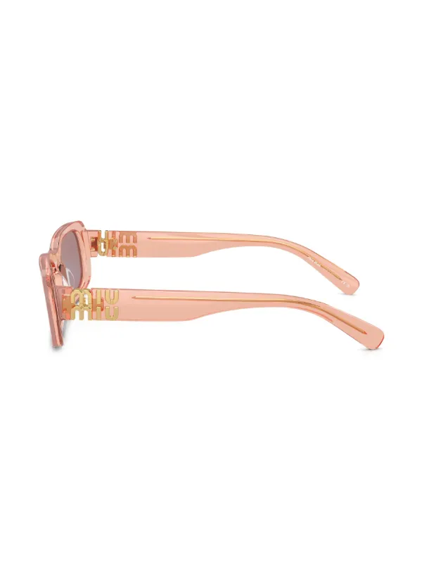 Miu Miu Eyewear スクエアフレーム サングラス | ピンク