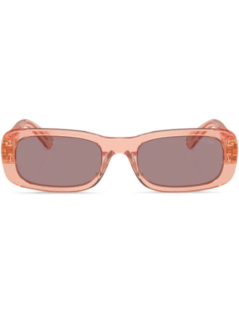 Miu Miu Eyewear lentes de sol con armazón rectangular y letras del logo