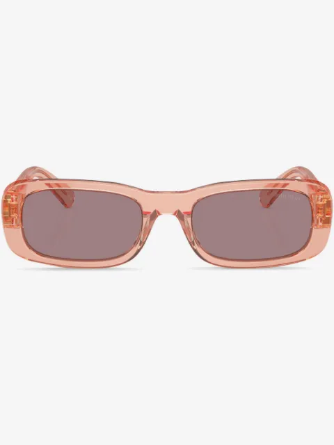 Miu Miu Eyewear logo-lettering rectangle-frame sunglasses