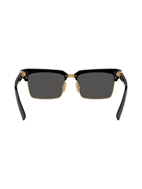 Miu Miu Eyewear スクエアフレーム サングラス | ブラック | FARFETCH JP