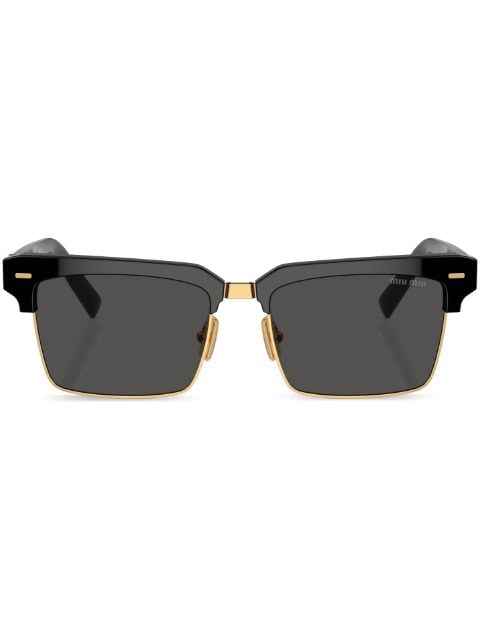 Miu Miu Eyewear logo-lettering square-frame sunglasses