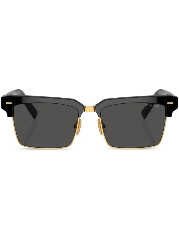 miu miu サングラス　ブラック　スクエア miumiu/ミュウミュウ】スクエア サングラス MU08ZS 1AB5S0