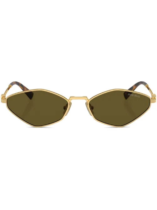Lunettes de soleil à monture géométrique - Miu Miu Eyewear - Modalova