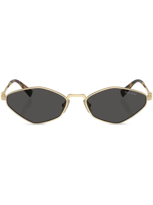 Lunettes de soleil à monture géométrique - Miu Miu Eyewear - Modalova