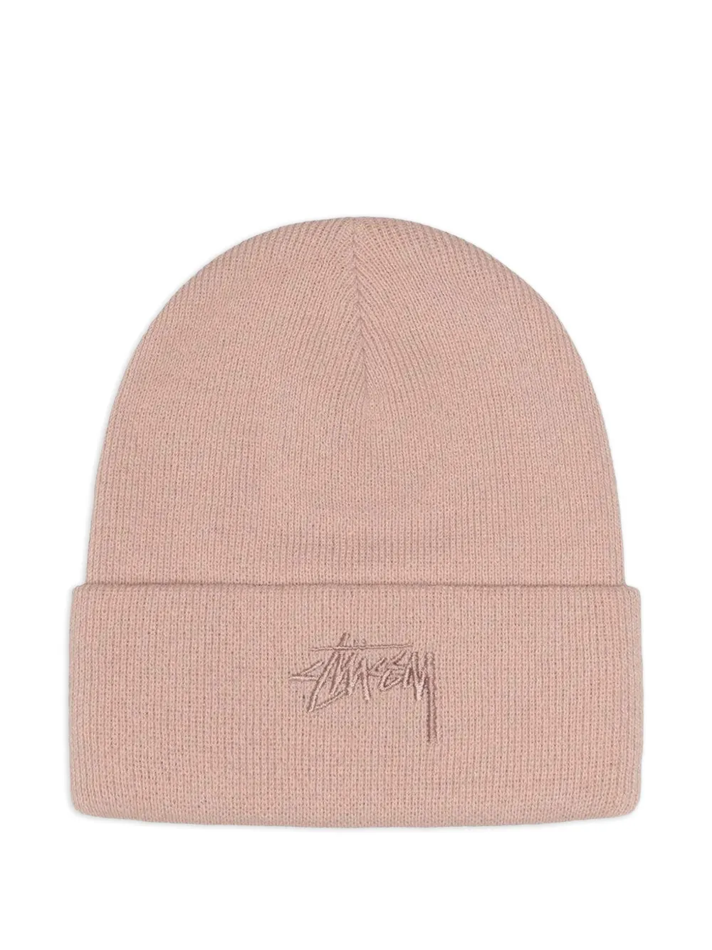 Stüssy embroidered ribbed beanie