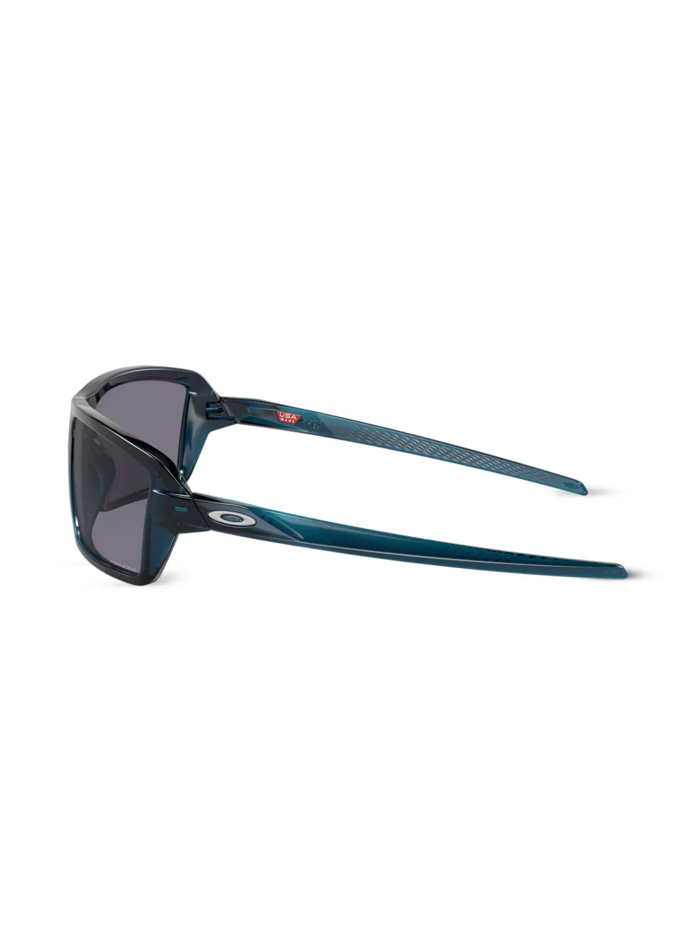 Shop Oakley Cables Rectangle-frame Sunglasses In Blue