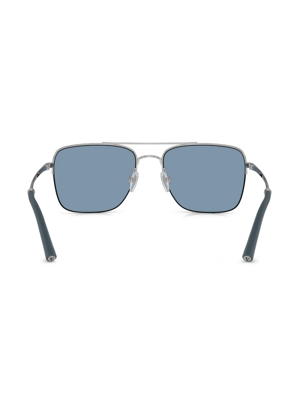 Shop Oliver Peoples R-2 Square-frame Sunglasses In Silver